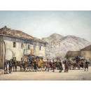 РЕПРОДУКЦИИ НА КАРТИНИ  Пристигане на пощата в Цетине (1890)